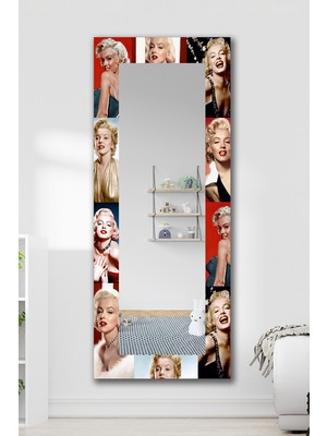 Hediyeler Kapında Renkli Marilyn Monroe Boy Aynası 150X60CM