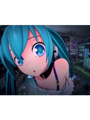 Jeronkarji Hatsune Miku Tablo Ahşap Poster Dekoratif
