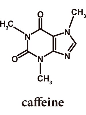 Jeronkarji Kafein Molekül Tablo Ahşap Poster Dekoratif