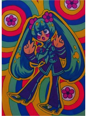 Jeronkarji Çavuş. Miku'nun Yalnız Kalpler Kulübü Tablo Ahşap Poster Dekoratif