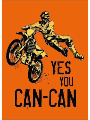 Jeronkarji Dirt Bike Motokros Harika Tasarım Evet Yapabilirsiniz Tablo Ahşap Poster Dekoratif