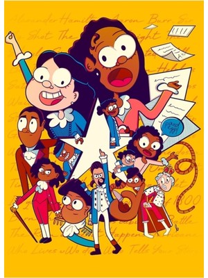 Jeronkarji Hamilton Bir Çizgi Film Olsaydı Tablo Ahşap Poster Dekoratif