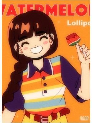 Jeronkarji Karpuz Lolipop Tablo Ahşap Poster Dekoratif