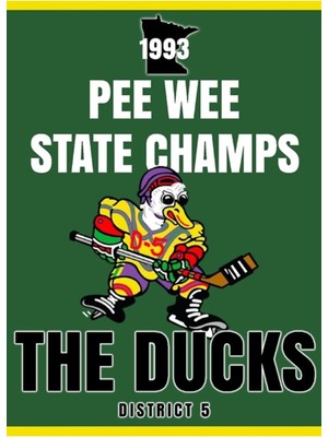 Jeronkarji Kudretli Ördekler Pee Wee Champs Afiş Tablo Ahşap Poster Dekoratif