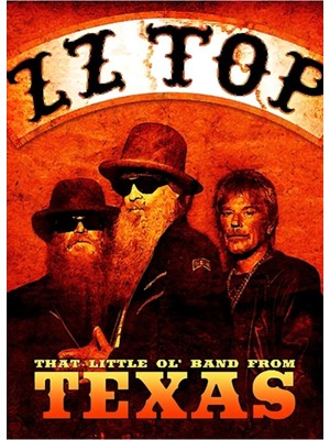 Jeronkarji Zz Top - Teksas Tablo Ahşap Poster Dekoratifndan Bant