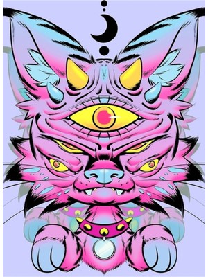 Jeronkarji Canavar Bobcat Yavru Kedi Tablo Ahşap Poster Dekoratif