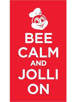 Jeronkarji Arı Sakin ve Jolli On - Jollibee Tablo Ahşap Poster Dekoratif