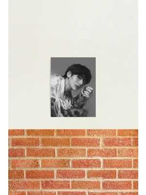 Jeronkarji Taehyung 180514 Tablo Ahşap Poster Dekoratif KOD3549