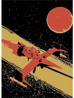 Jeronkarji Kovboy Bebop Retro Vintage Tablo Ahşap Poster Dekoratif
