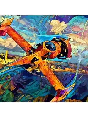 Jeronkarji Spike's Kılıç Balığı Tablo Ahşap Poster Dekoratif