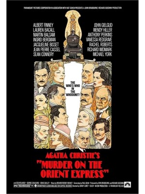 Jeronkarji Murder On The Orient Express (1974) Tablo Ahşap Poster Dekoratif