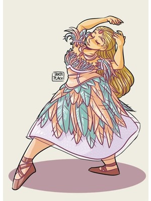 Jeronkarji Barbie Kuğu Gölü Tablo Ahşap Poster Dekoratif