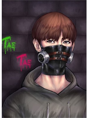Jeronkarji Kim Taehyung Tablo Ahşap Poster Dekoratif KOD4425