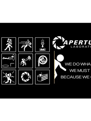 Jeronkarji Portal Video Oyunu Tablo Ahşap Poster Dekoratif