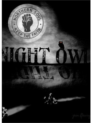 Jeronkarji Northern Soul - Nıght Owl - Pipberry Tarafından Tasarlanan Scooter Tablo Ahşap Poster Dekoratif