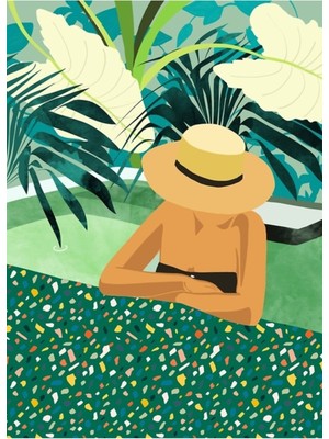 Jeronkarji Chill #illustration #seyahat Tablo Ahşap Poster Dekoratif