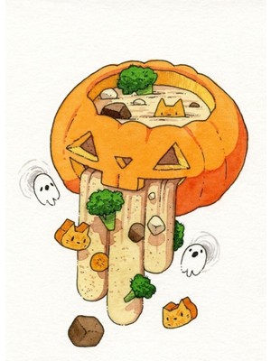 Jeronkarji Gıda - Kabak Tablo Ahşap Poster Dekoratif