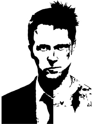 Jeronkarji Fıght Club Tablo Ahşap Poster Dekoratif