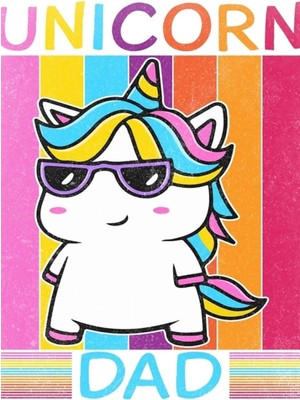 Jeronkarji Baba Tek Boynuzlu At-Komik Hayvan Tipografi Tablo Ahşap Poster Dekoratif