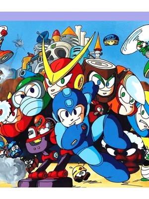 Jeronkarji Mega Man 2 Sanat Tablo Ahşap Poster Dekoratif