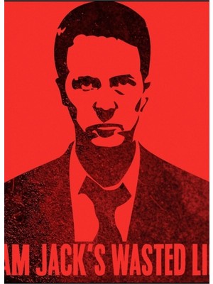 Jeronkarji Jack - Fight Club Tablo Ahşap Poster Dekoratif