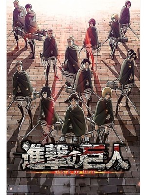 Jeronkarji Orijinal Aot Anime Tablo Ahşap Poster Dekoratif