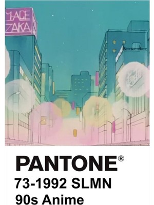 Jeronkarji Pantone 90'lar Anime (4) Tablo Ahşap Poster Dekoratif