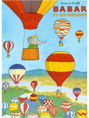 Jeronkarji Babar Et Les Ballons Tablo Ahşap Poster Dekoratif