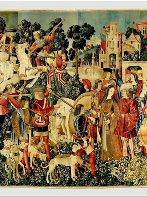 Jeronkarji Hd Tek Boynuzlu At Öldürüldü ve Kaleye Getirildi (1495) Tablo Ahşap Poster Dekoratif