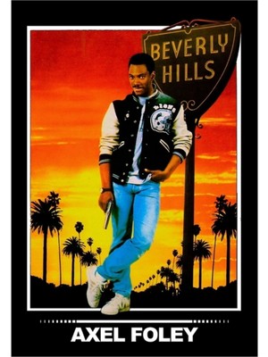 Jeronkarji Axel Foley Tablo Ahşap Poster Dekoratif