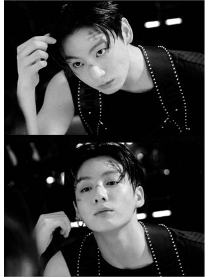 Jeronkarji B&w Jungkook Bts Seasons'ın 2022 Tablo Ahşap Poster Dekoratifsını Selamlıyor KOD172