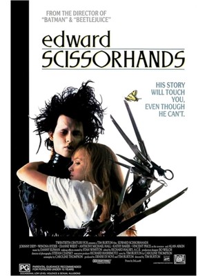 Jeronkarji Edward Scissorhands (1990) Tablo Ahşap Poster Dekoratif