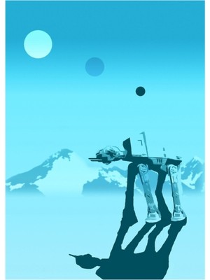 Jeronkarji Snow Walker Tablo Ahşap Poster Dekoratif