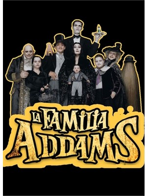 Jeronkarji Addams Ailesi Tablo Ahşap Poster Dekoratif