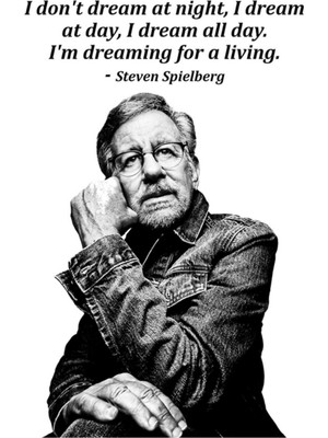Jeronkarji Steven Spielberg Harika Alıntı Tablo Ahşap Poster Dekoratif