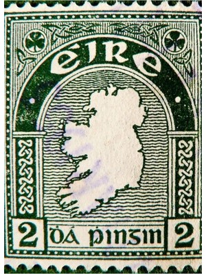 Jeronkarji Irlanda Irlanda Eski Eski Posta Pulu Tablo Ahşap Poster Dekoratif