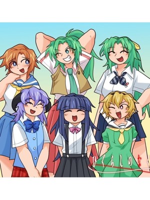 Jeronkarji Higurashi Girlz Tablo Ahşap Poster Dekoratif