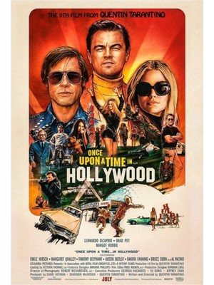 Jeronkarji Once Upon A Time... In Hollywood Tablo Ahşap Poster Dekoratif
