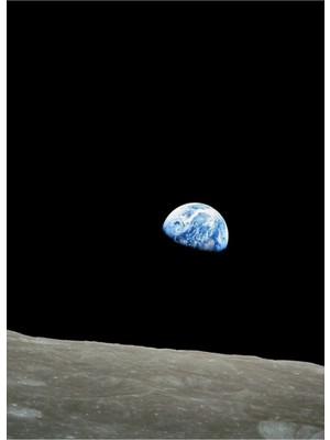 Jeronkarji Apollo 8 Nasa Ay Misyonu Earthrise Tablo Ahşap Poster Dekoratif