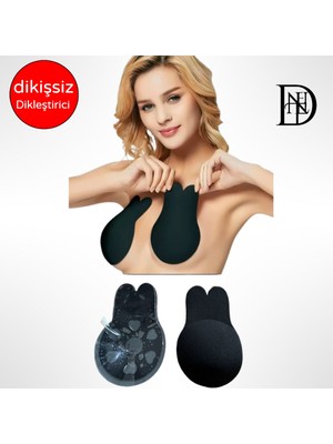 Dantel Kadın Mikrofiber Silikonlu Göğüs Ucu Kapatıcı Dikleştirici Göğüs Asansörü