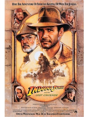 Jeronkarji Indiana Jones And The Last Crusade Tablo Ahşap Poster Dekoratif
