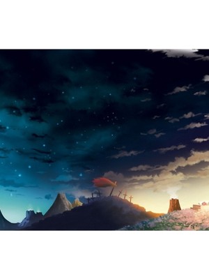 Jeronkarji Gurren Lagann Kamina Anıtı Tablo Ahşap Poster Dekoratif