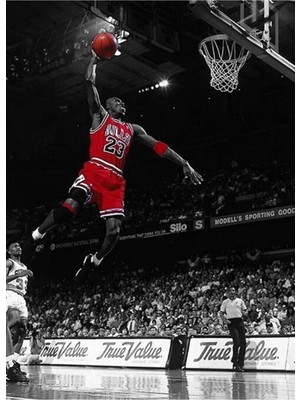 Jeronkarji Michael Jordan Chicago Bulls Tablo Ahşap Poster Dekoratif