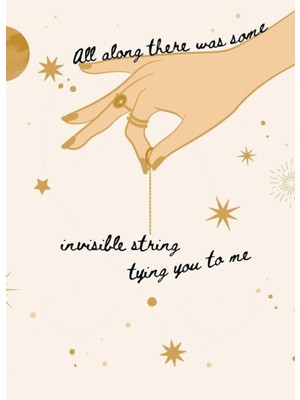 Jeronkarji Görünmez Ip Folkloru Taylor Swift Tablo Ahşap Poster Dekoratif