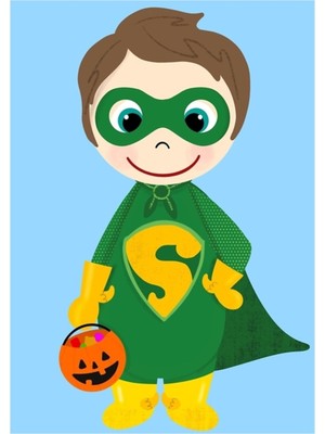 Jeronkarji Süper Kahraman Çocuk Şaka Mı Şakacı Açık Ten Kahverengi Saçlı Ahşap Poster Dekoratif