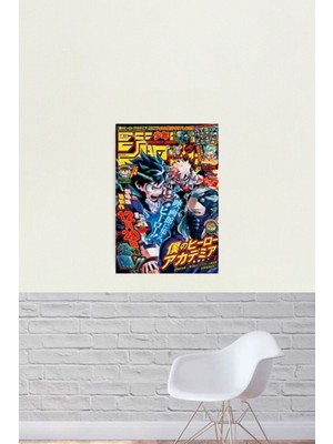 Jeronkarji Shonen Jump Bakugou & Deku Vs Nine Tablo Ahşap Poster Dekoratif