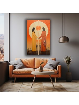 Glazella Görünmez Şartlar Deği̇şmeli̇ Di̇key Cam Tablo