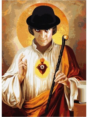 Jeronkarji Otomatik Portakal Tablo Ahşap Poster Dekoratif