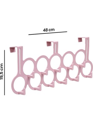 Masho Trend 2 Adet Pembe Gondol Kapı Arkası Askılık - Çok Amaçlı Kapı Arkası Askılığı