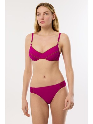 Ayyıldız 4504 Fuşya Kapsız Bikini Takımı